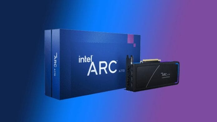 Intel's Mid-range Arc A770 GPU