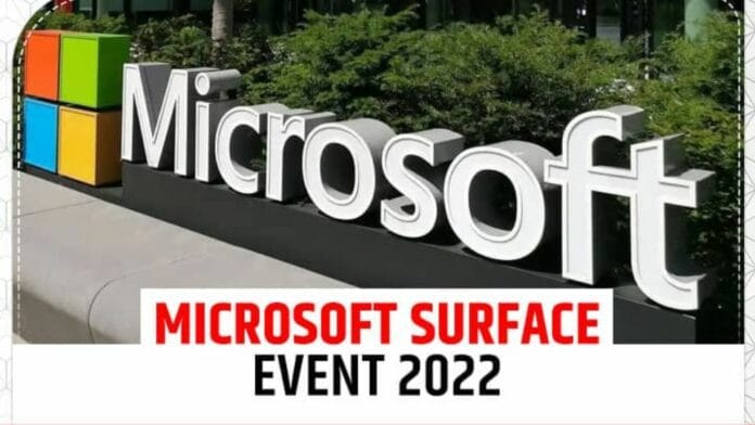 Microsoft Surface Latest Event 2022